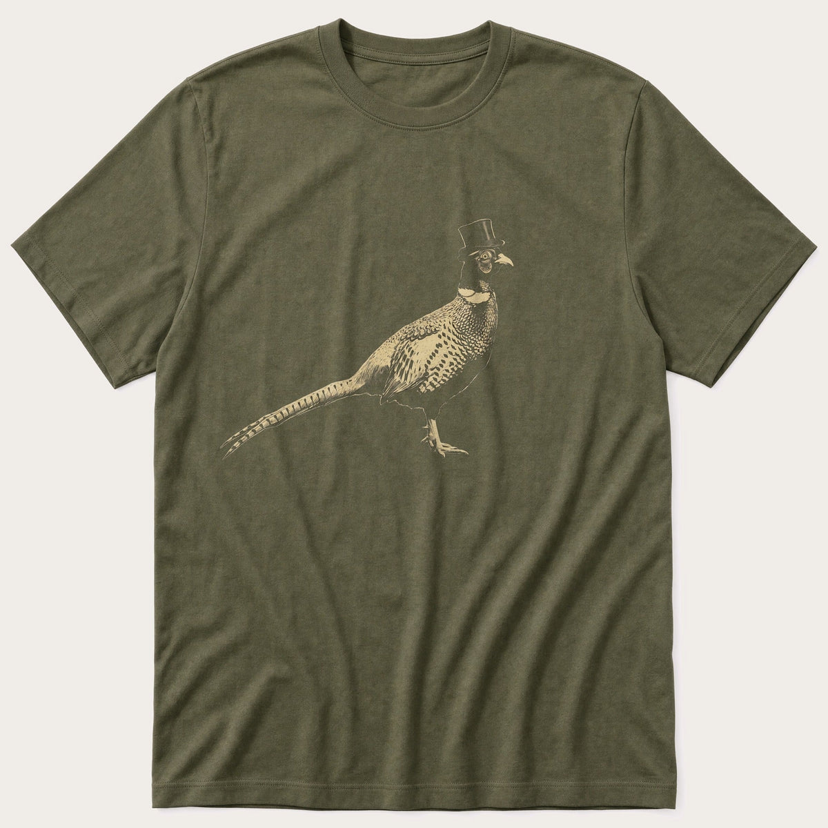 Posh Pheasant 1 — Olive T-Shirt