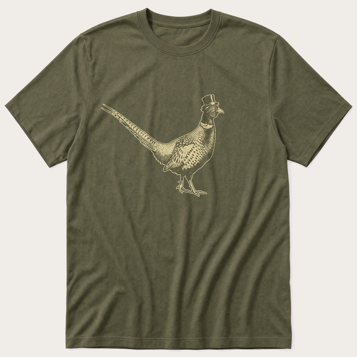 Posh Pheasant 3 — Olive T-Shirt