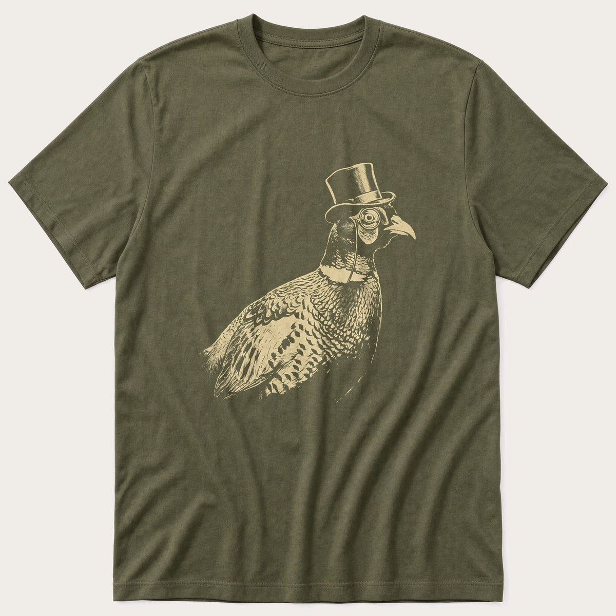 Posh Pheasant 6 — Olive T-Shirt