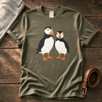 Puffin Pair 55 — Olive Comfort Colors tee