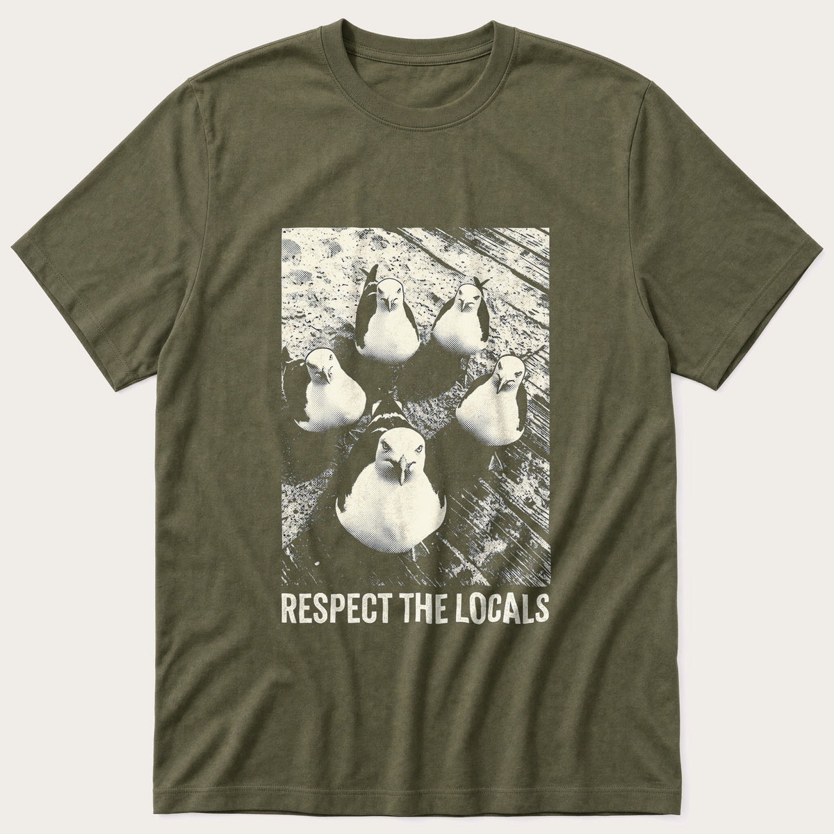 Respect The Locals 22 — Olive T-Shirt