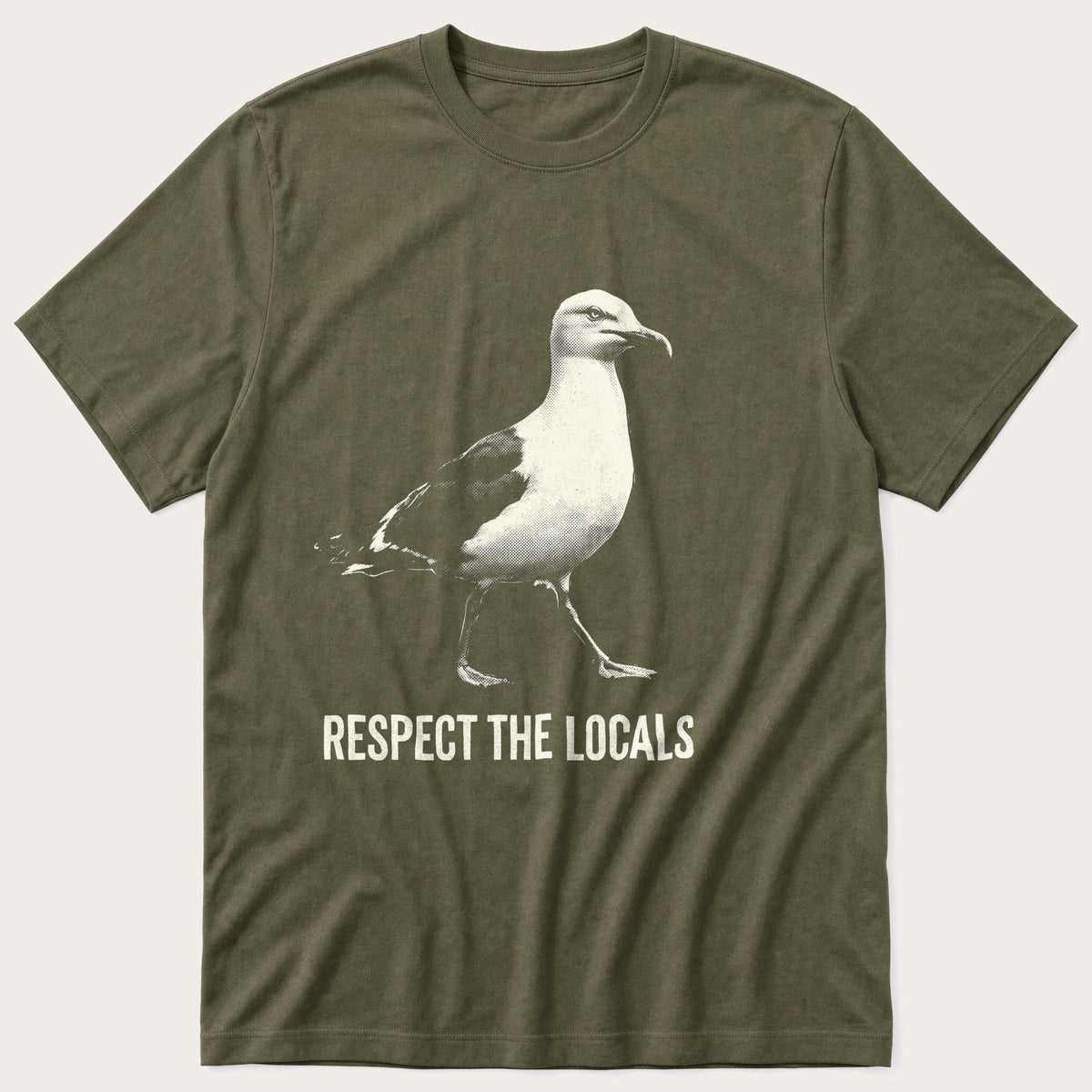 Respect The Locals 56 — Olive T-Shirt