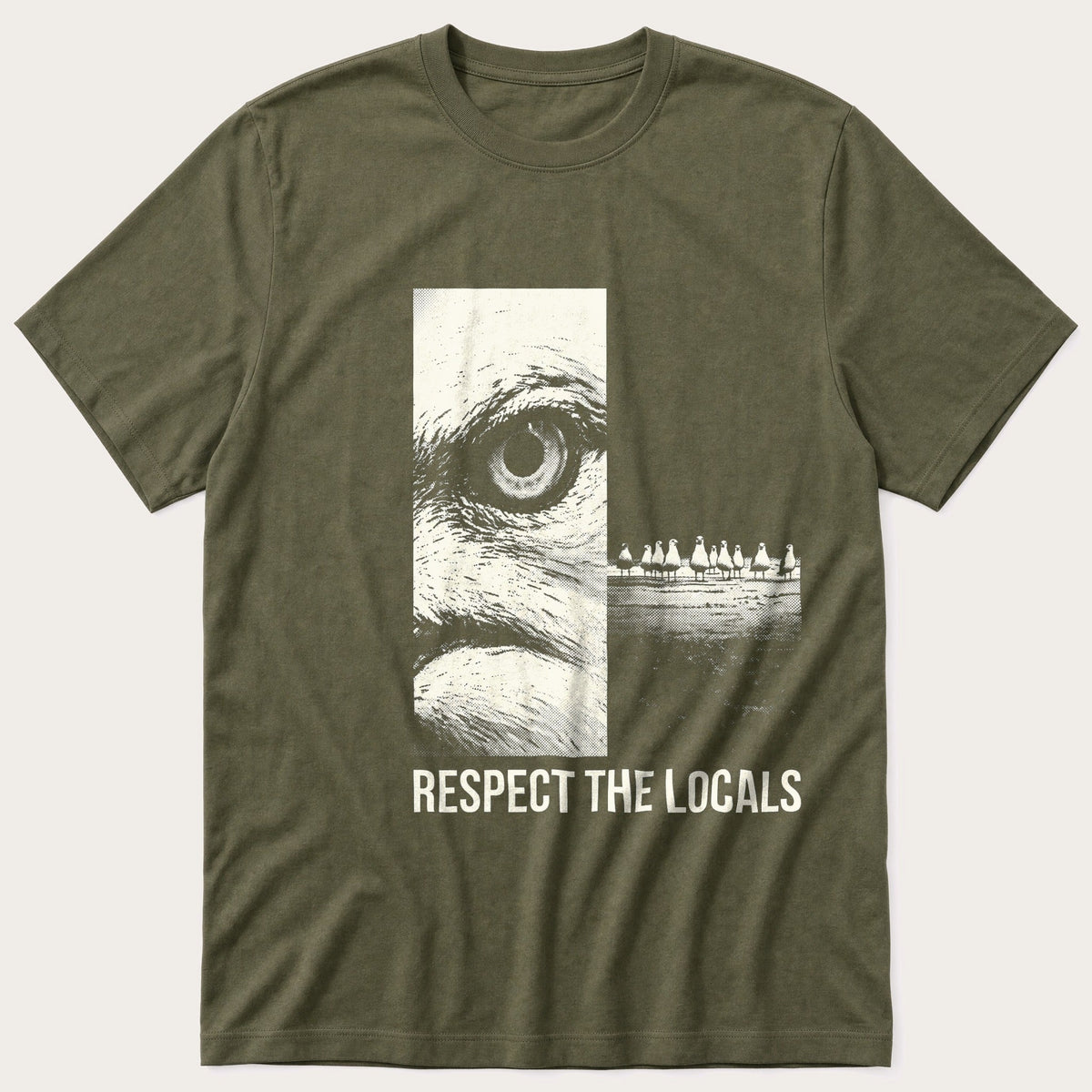 Respect The Locals 88 — Olive T-Shirt