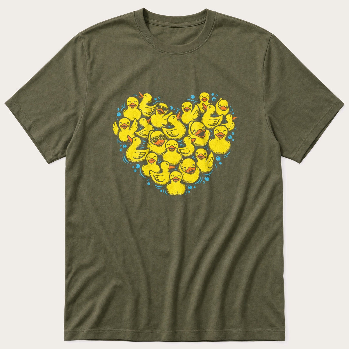 Rubber Duck Lover — Olive T-Shirt