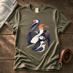 Seabird Breeds 55 — Olive Comfort Colors tee