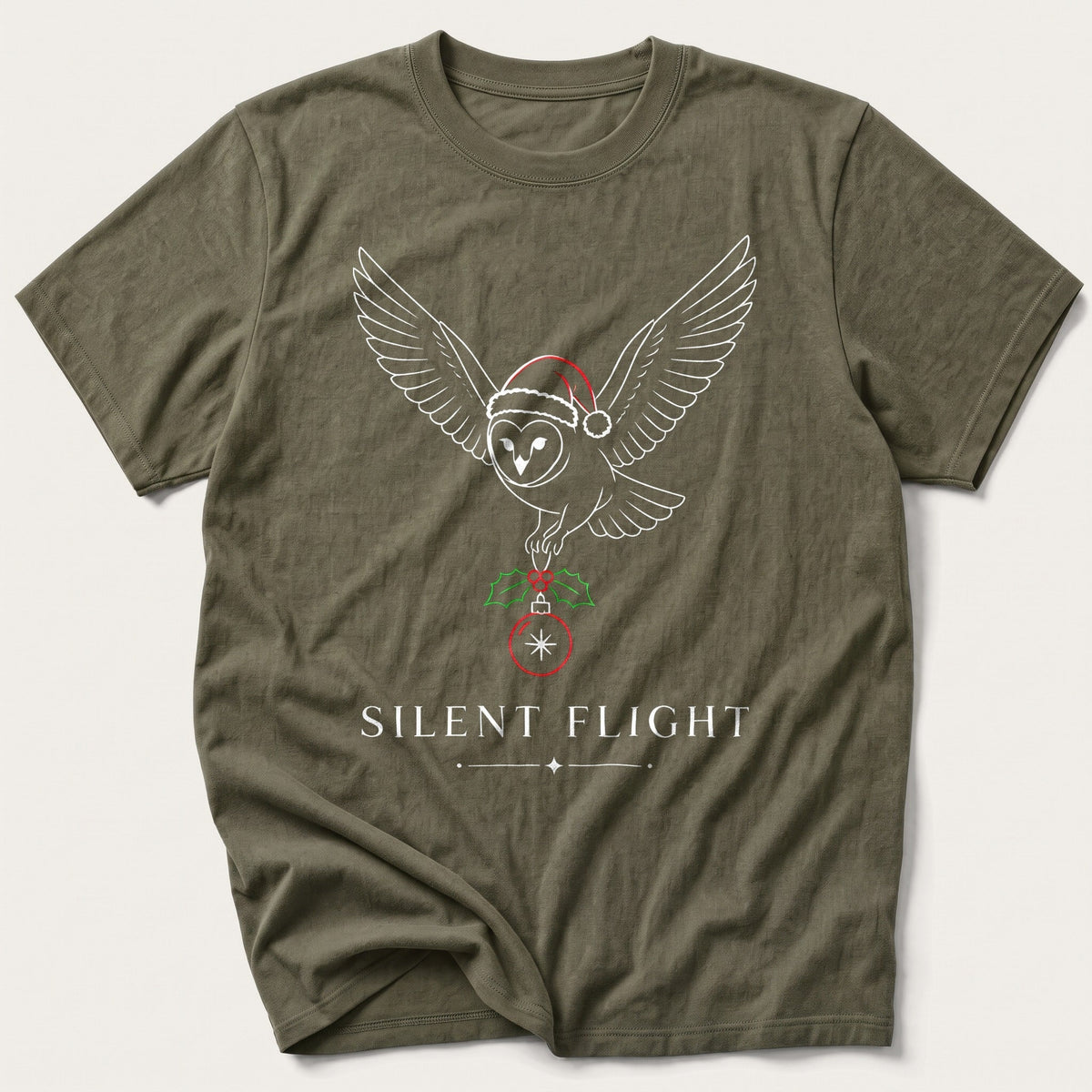 Silent Flight — Olive T-Shirt