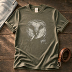 Smoking Owl — Olive Comfort Colors tee
