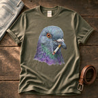 Smoking Pigeon 22 — Olive Comfort Colors tee