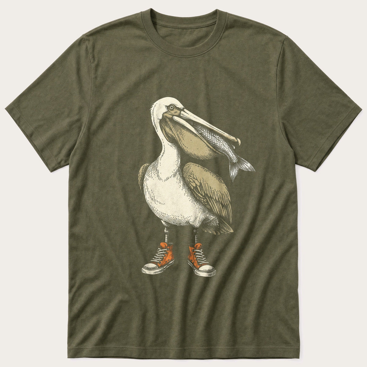 Sneaker Pelican — Olive T-Shirt