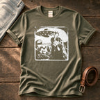 Spaceship Chicken 98 — Olive Comfort Colors tee