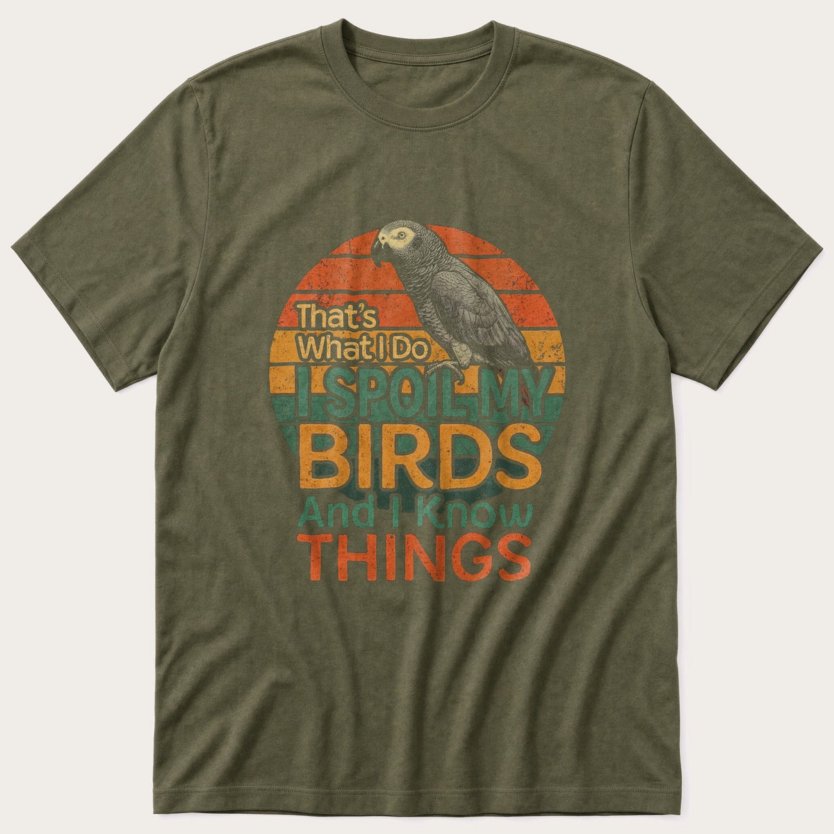 Spoil My African Grey — Olive T-Shirt