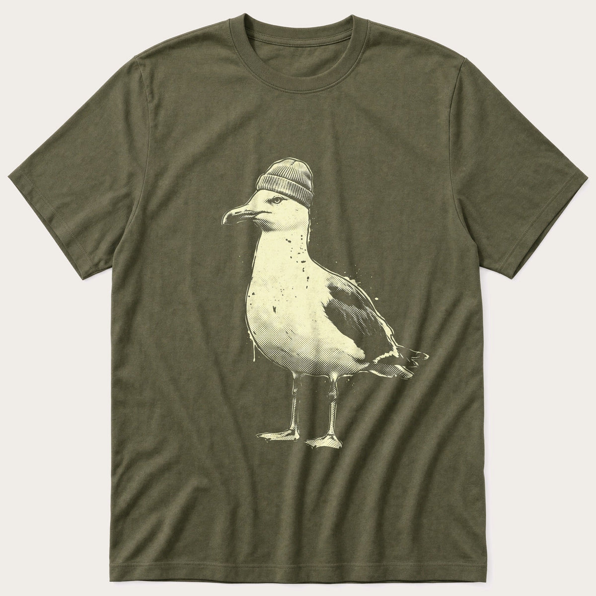 Street Seagull 6 — Olive T-Shirt