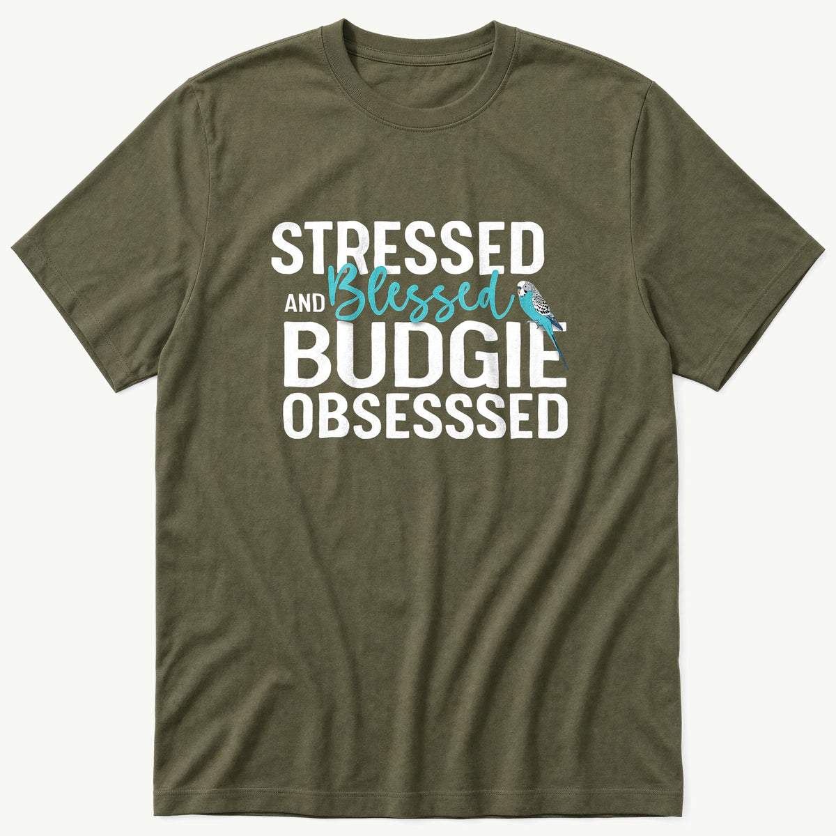 Stressed And Blessed — Olive T-Shirt