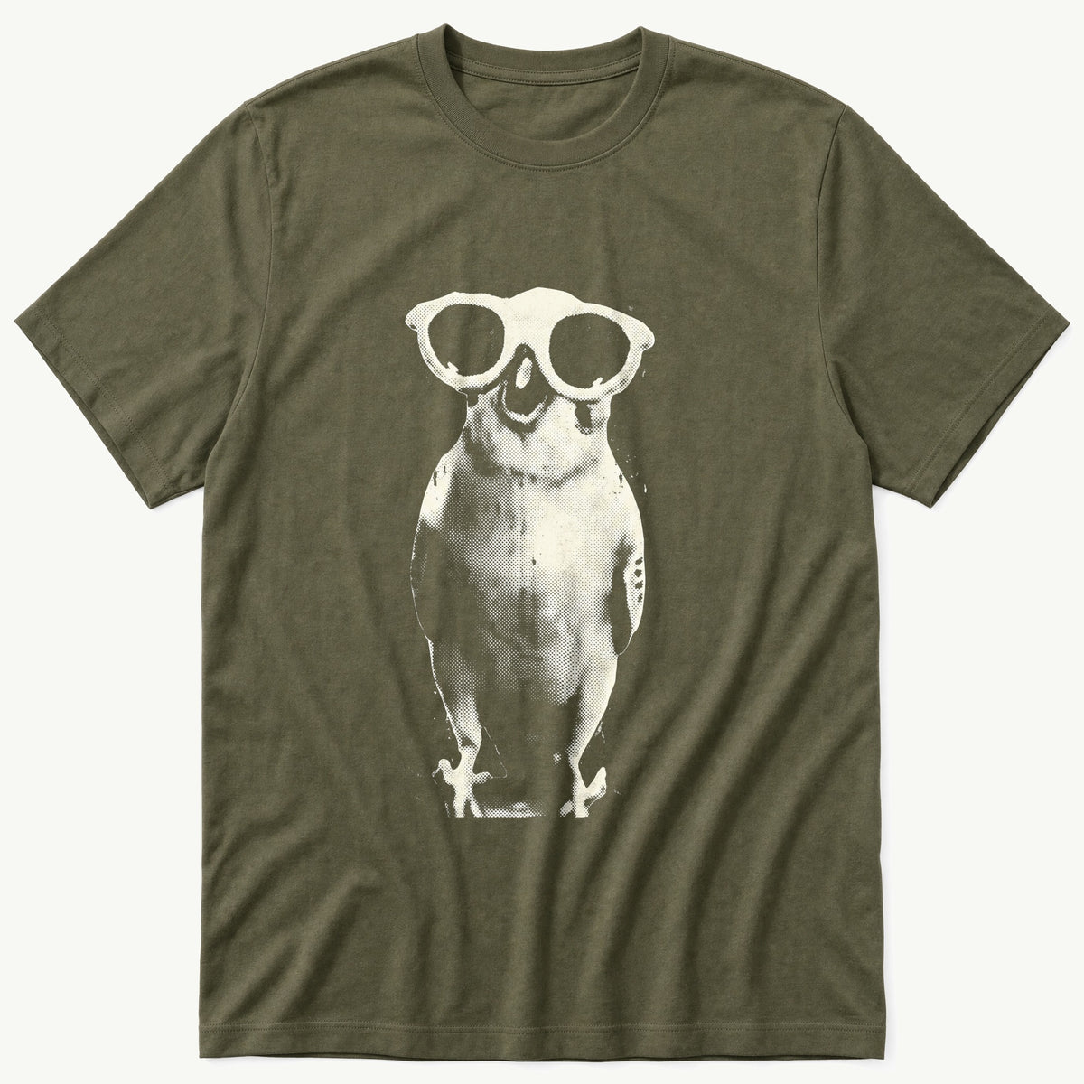 Sunglass Budgie 88 — Olive T-Shirt