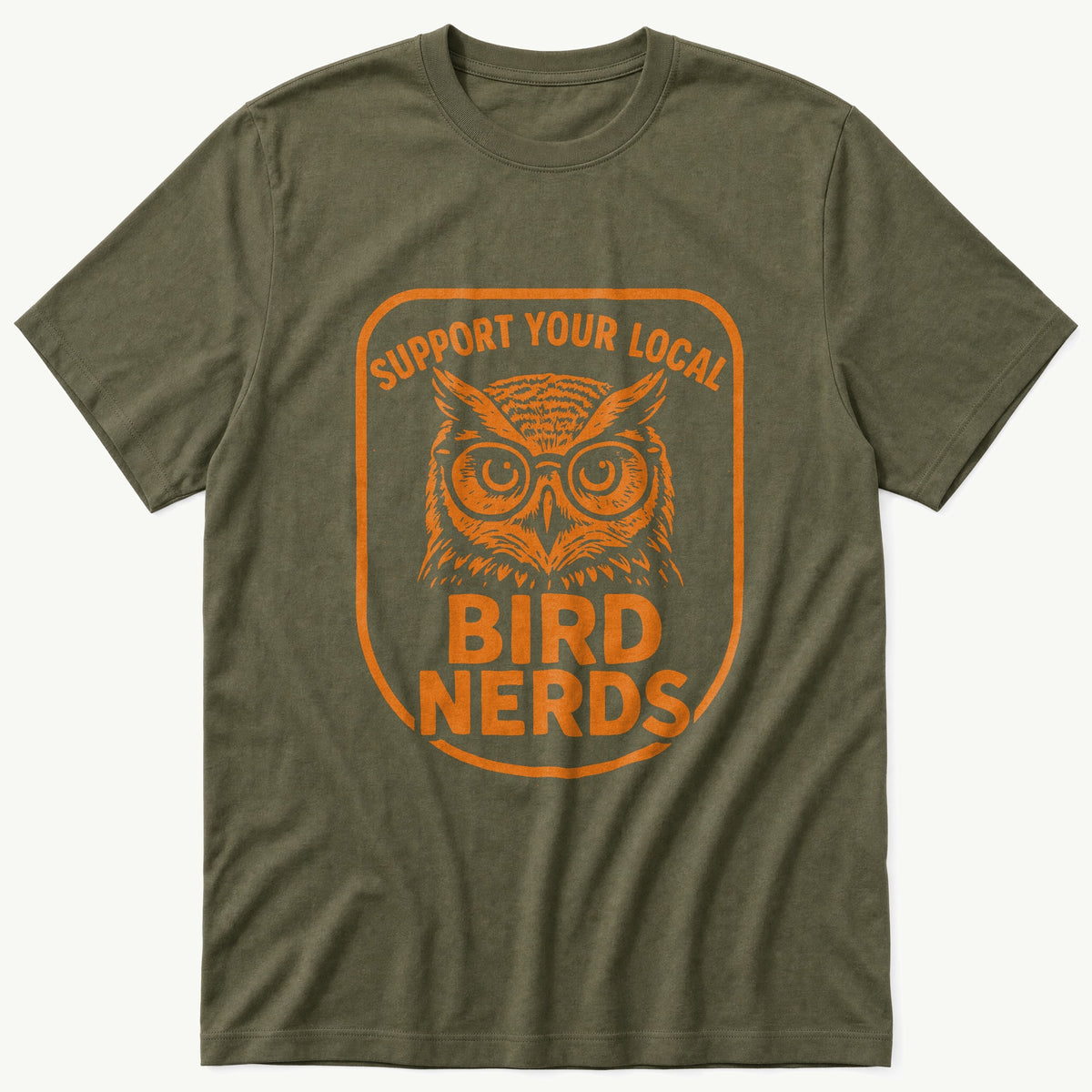support-bird-nerds — Olive T-Shirt