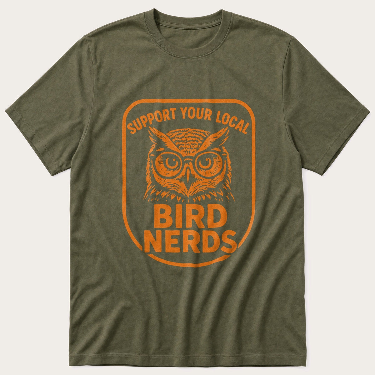 Support Bird Nerds — Olive T-Shirt
