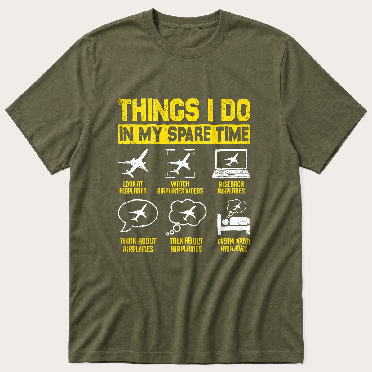 Things I do in my Spare Time — Olive T-Shirt