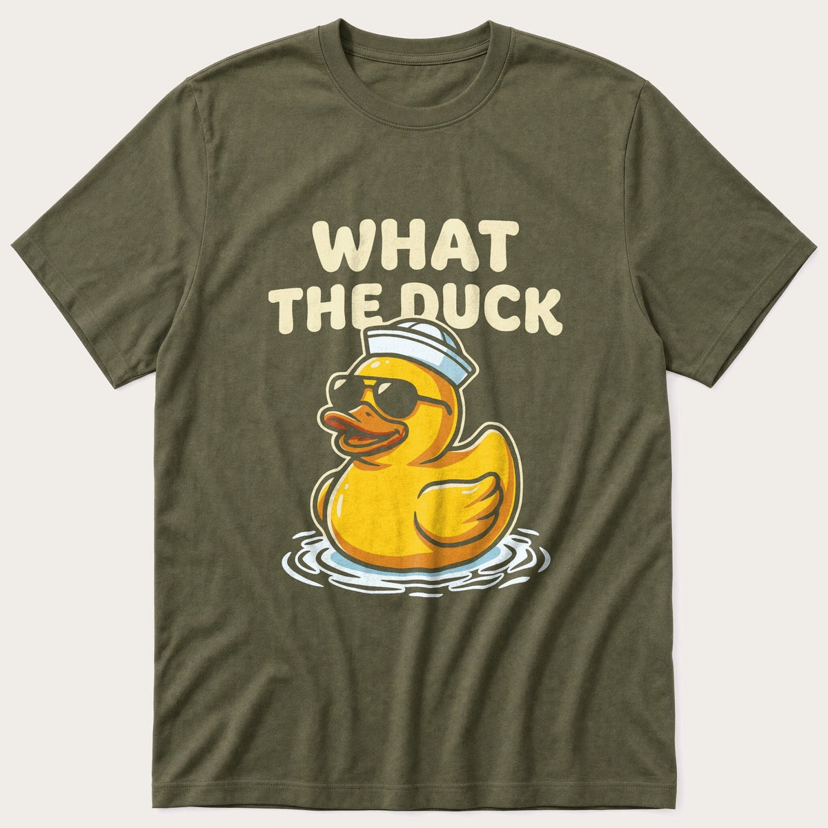 What The Duck 5 — Olive T-Shirt