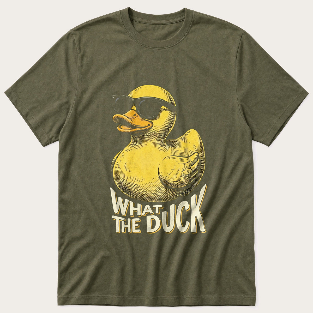 What The Duck 88 — Olive T-Shirt