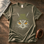 Woodland Owl Beanie 7 — Olive Comfort Colors tee