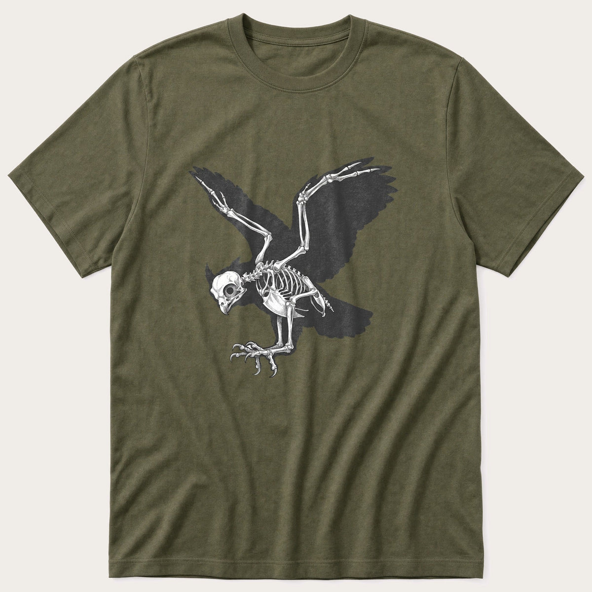 Xray Owl — Olive T-Shirt