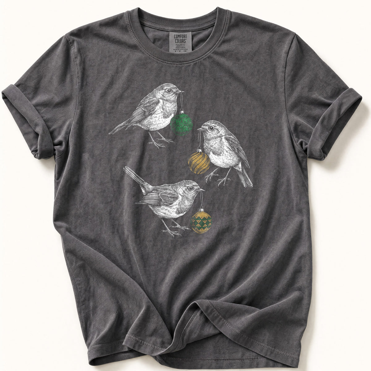 Robins With Baubles Comfort Colors® Tee