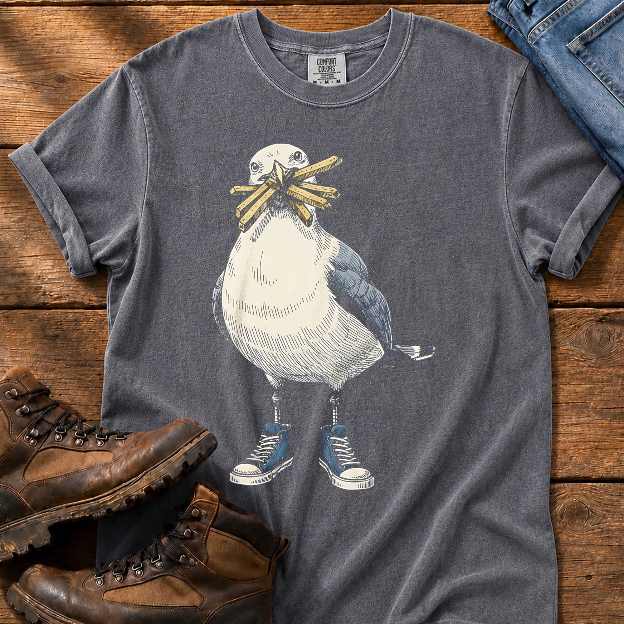 Seagull With Chips Comfort Colors® Tee