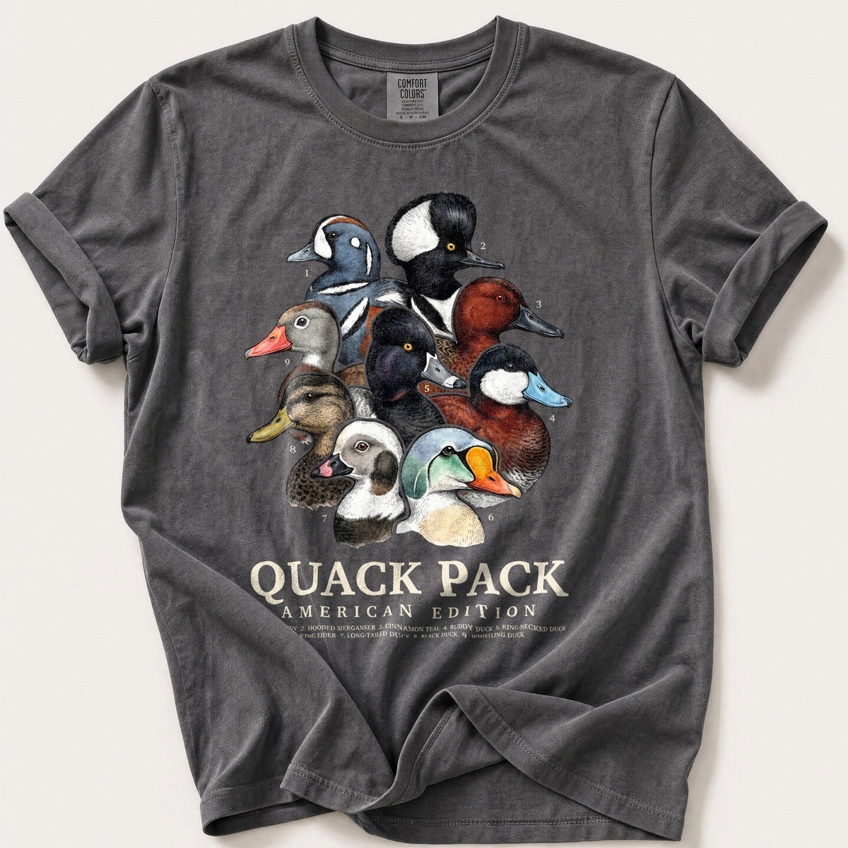 American Quack Pack — Pepper Comfort Colors tee