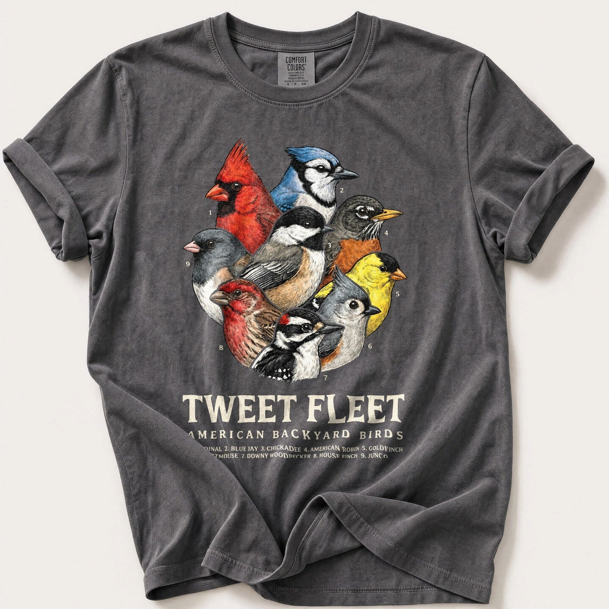 American Tweet Fleet — Pepper Comfort Colors tee