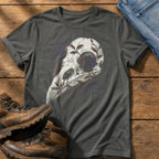 Bird Skull with Florals — Pepper Comfort Colors tee