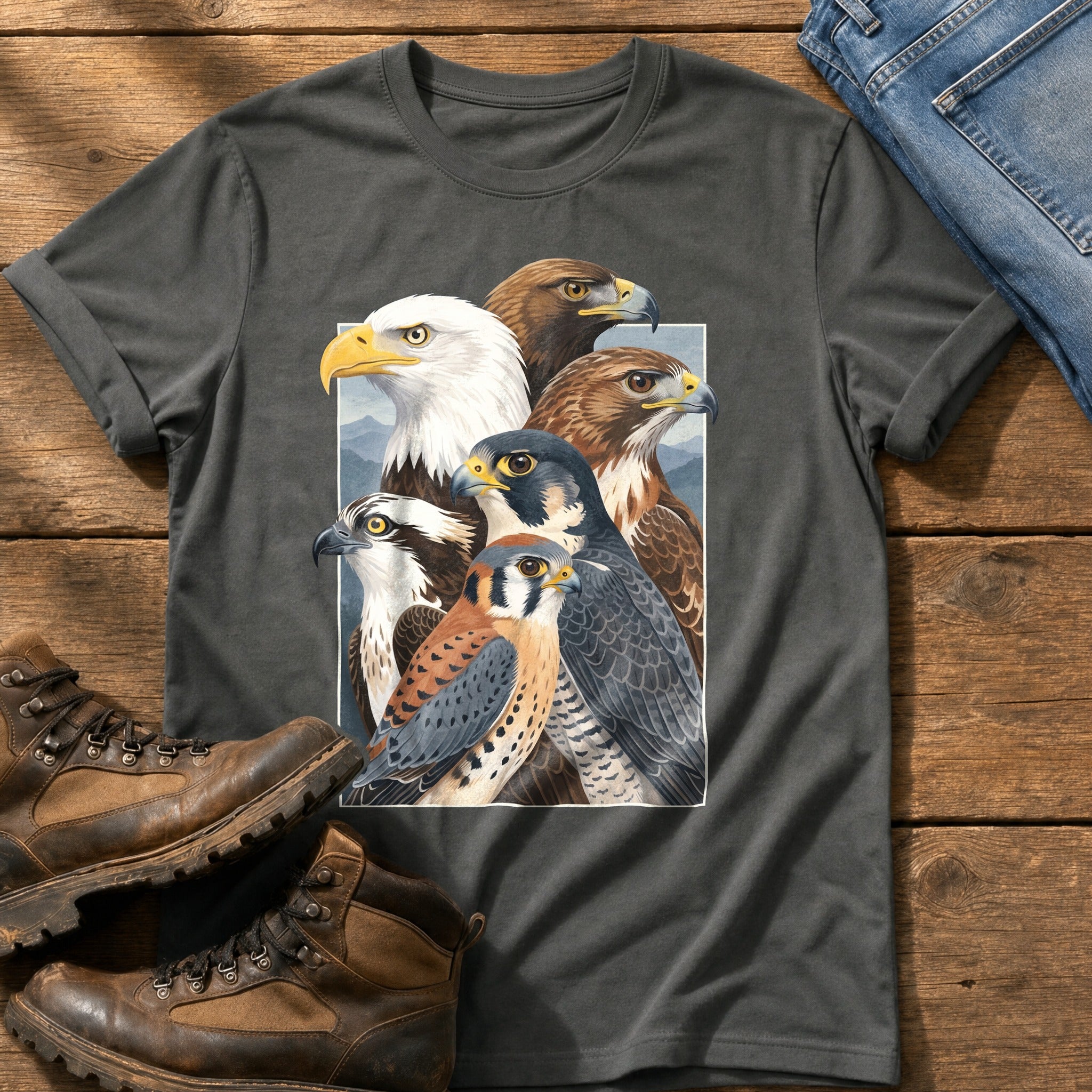 Birds Of Prey Breeds 33 — Pepper Comfort Colors tee