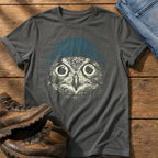 Blue Beanie Owl — Pepper Comfort Colors tee