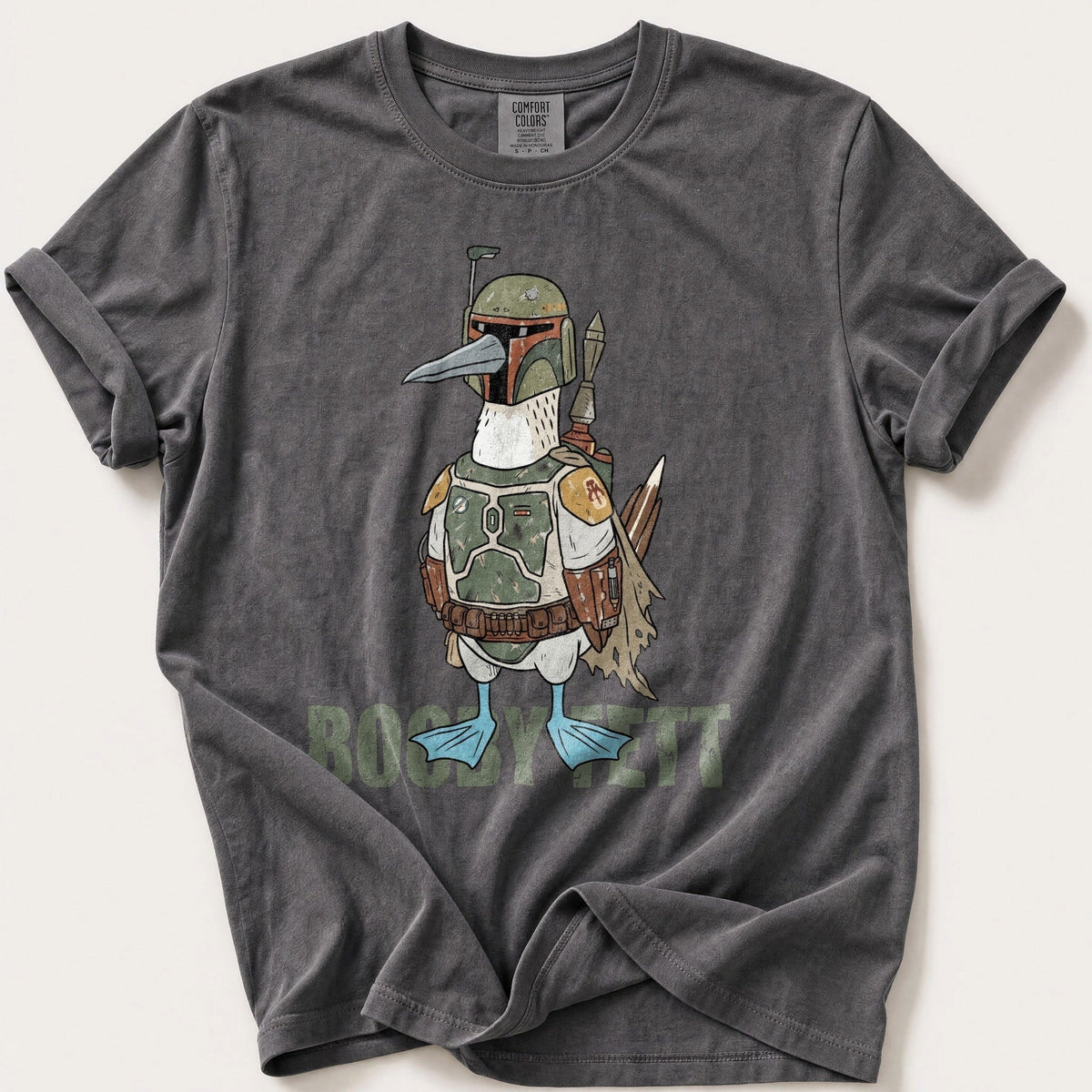 Booby Bounty Hunter — Pepper Comfort Colors tee