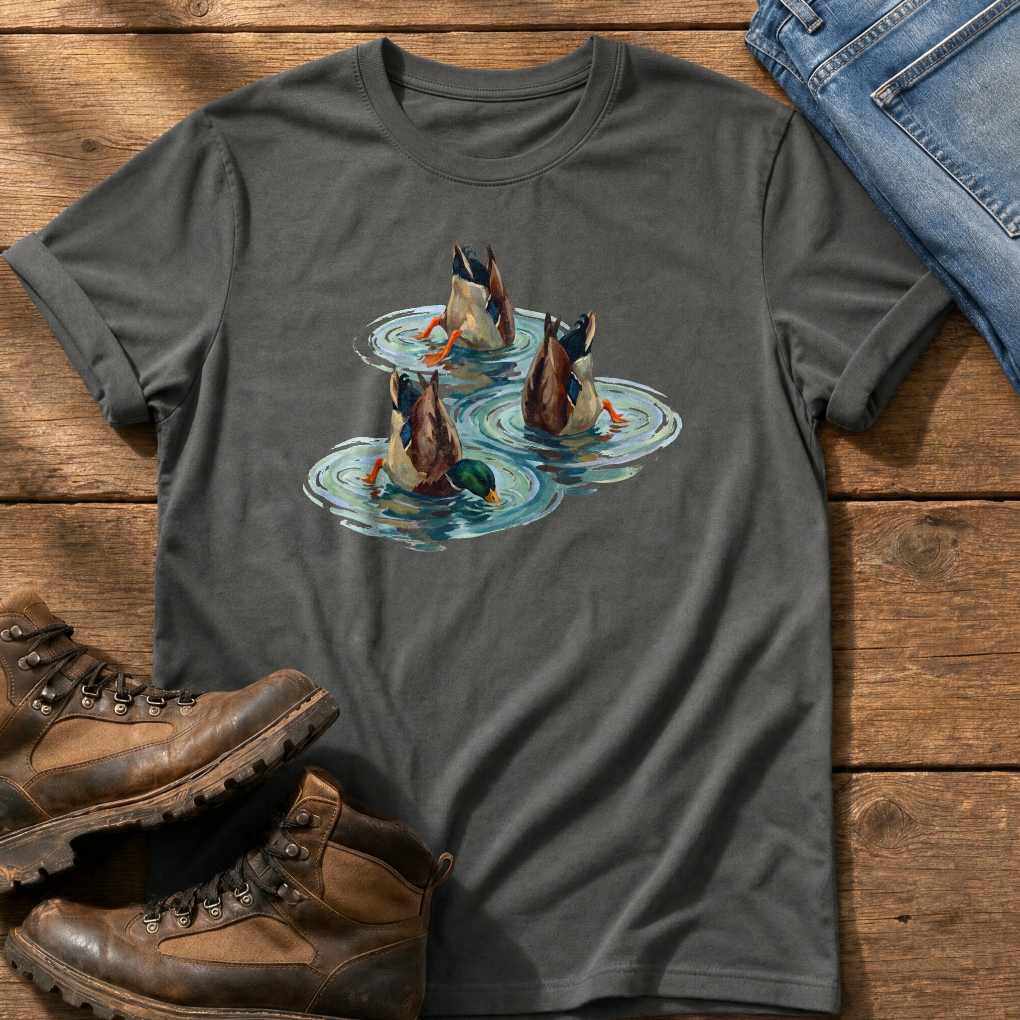 Bottoms Up Mallards — Pepper Comfort Colors tee