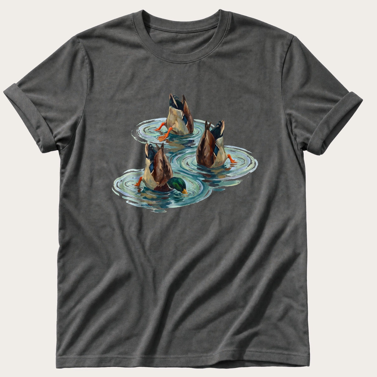 Bottoms Up Mallards — Pepper Comfort Colors tee