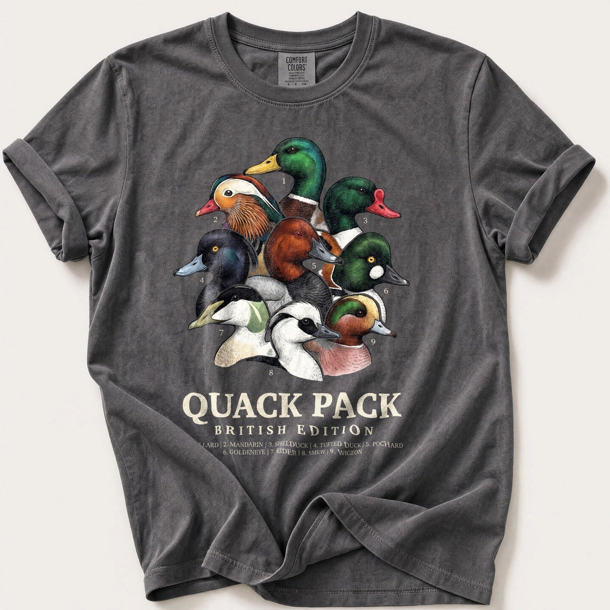British Quack Pack — Pepper Comfort Colors tee