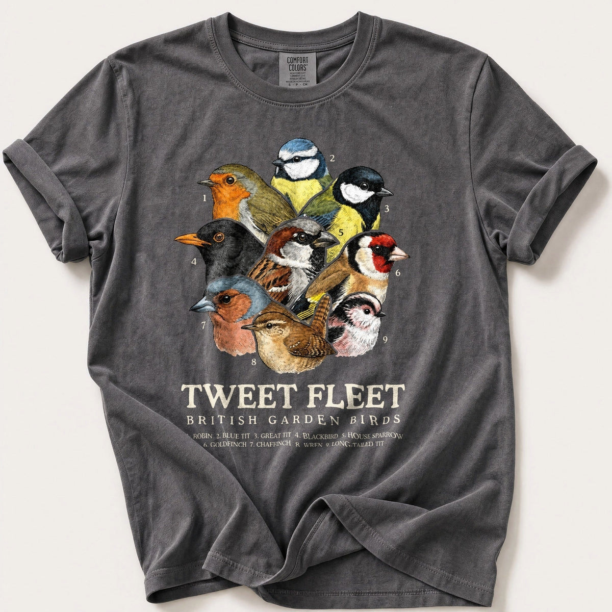 British Tweet Fleet — Pepper Comfort Colors tee