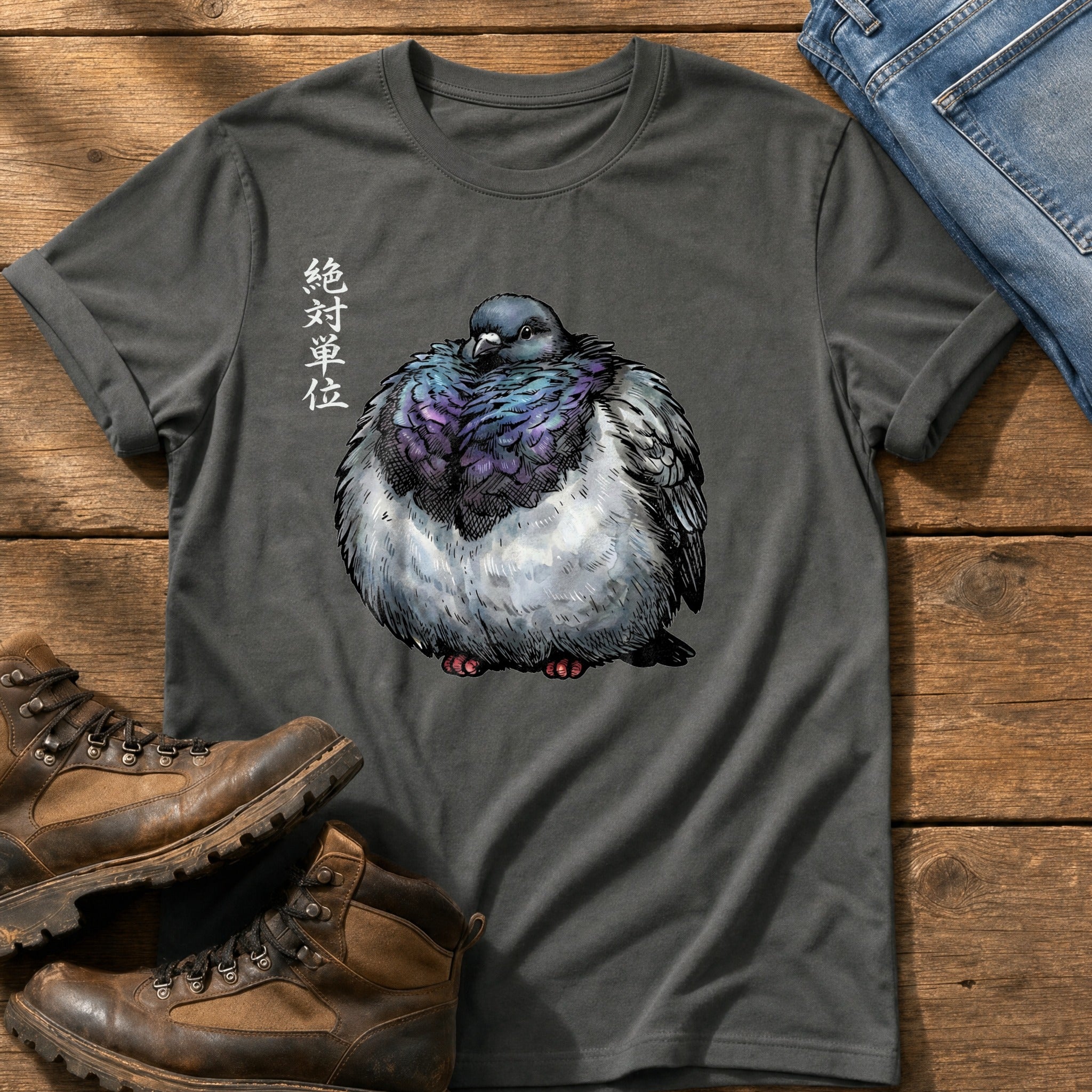 Chunky Pigeon — Pepper Comfort Colors tee