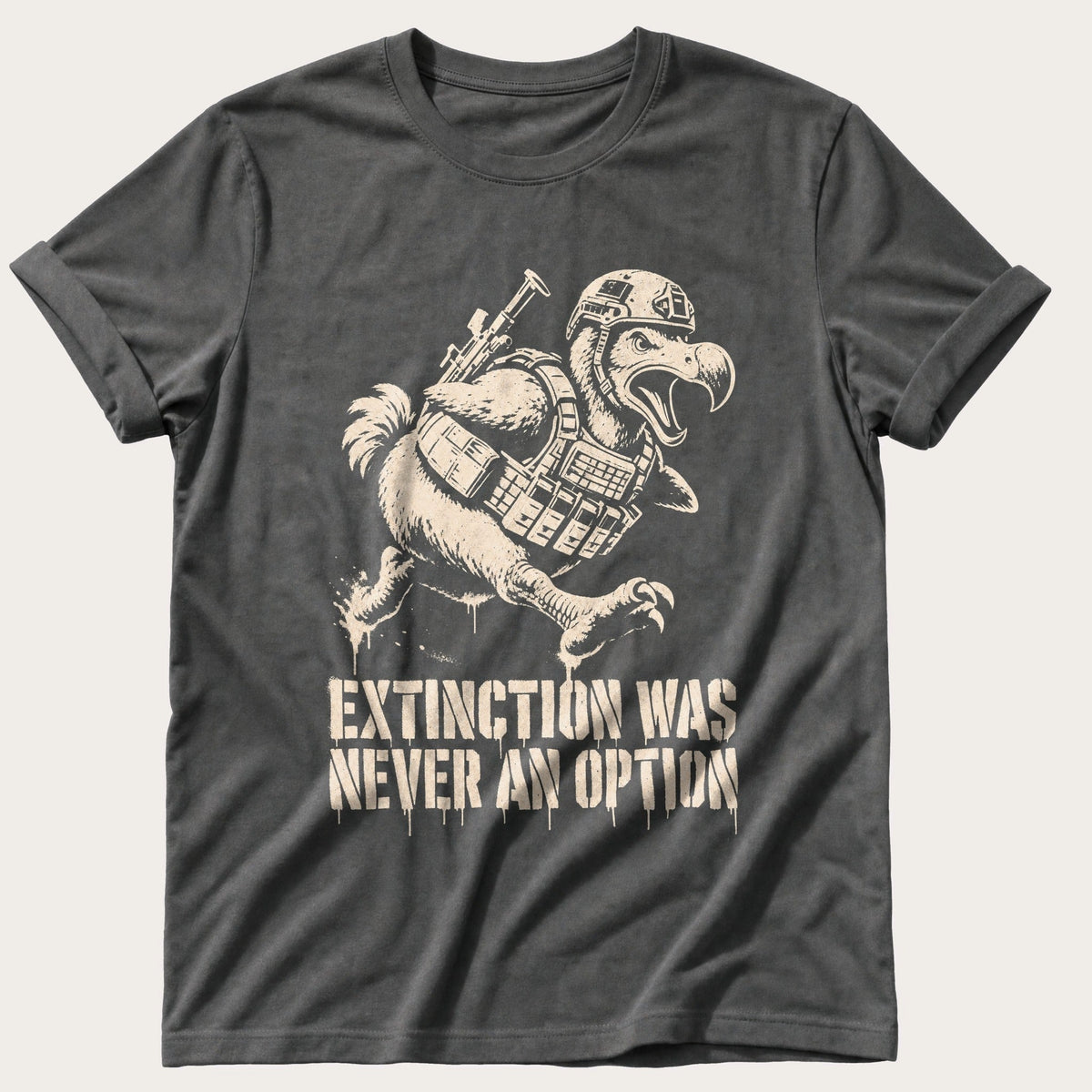 Dodo Never Surrendered — Pepper Comfort Colors tee