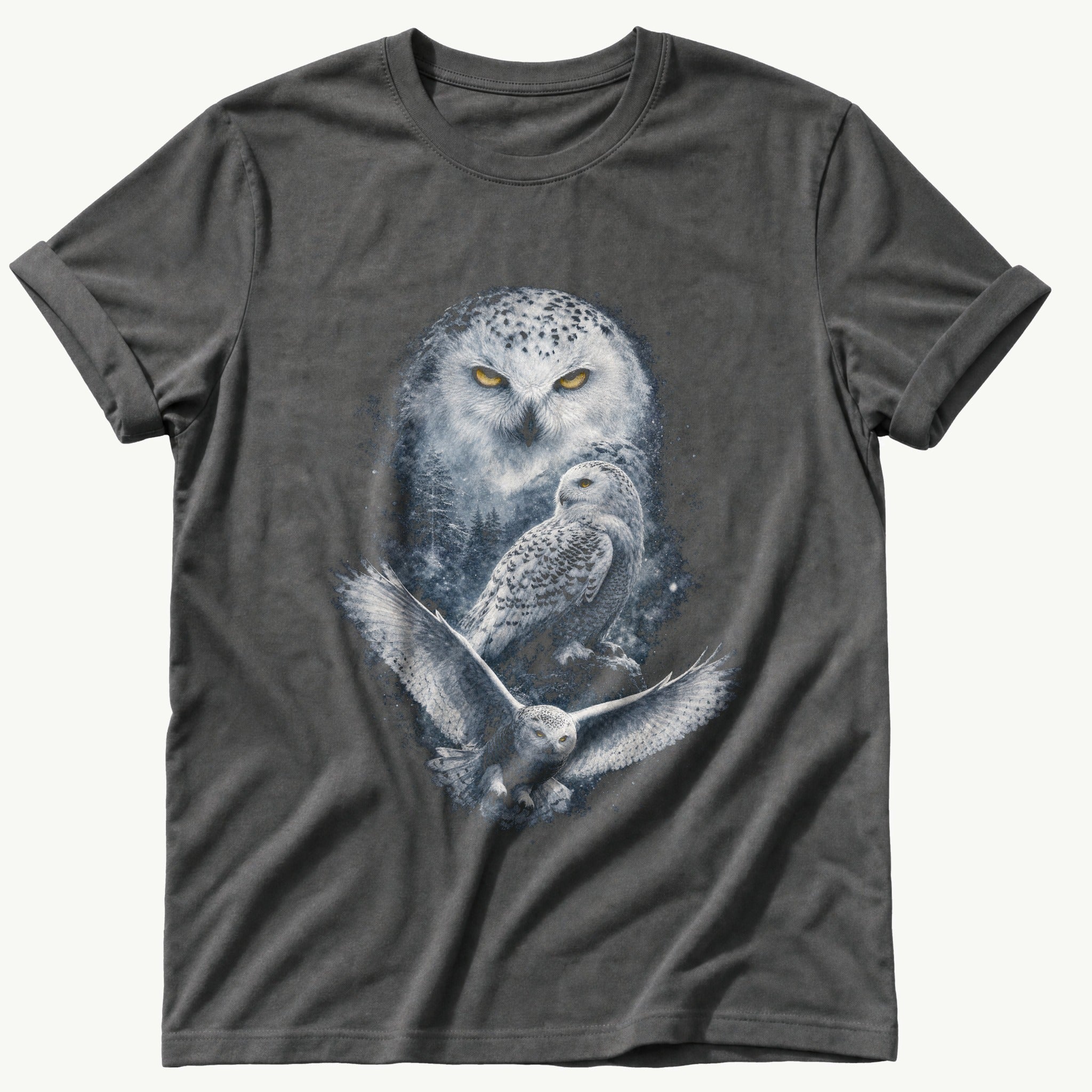 dramatic-snow-owl — Pepper Comfort Colors tee