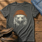 Eagle Beanie 55 — Pepper Comfort Colors tee