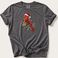 Fairy Light Cardinal — Pepper Comfort Colors tee