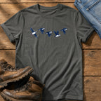 Flying Puffins 5 — Pepper Comfort Colors tee