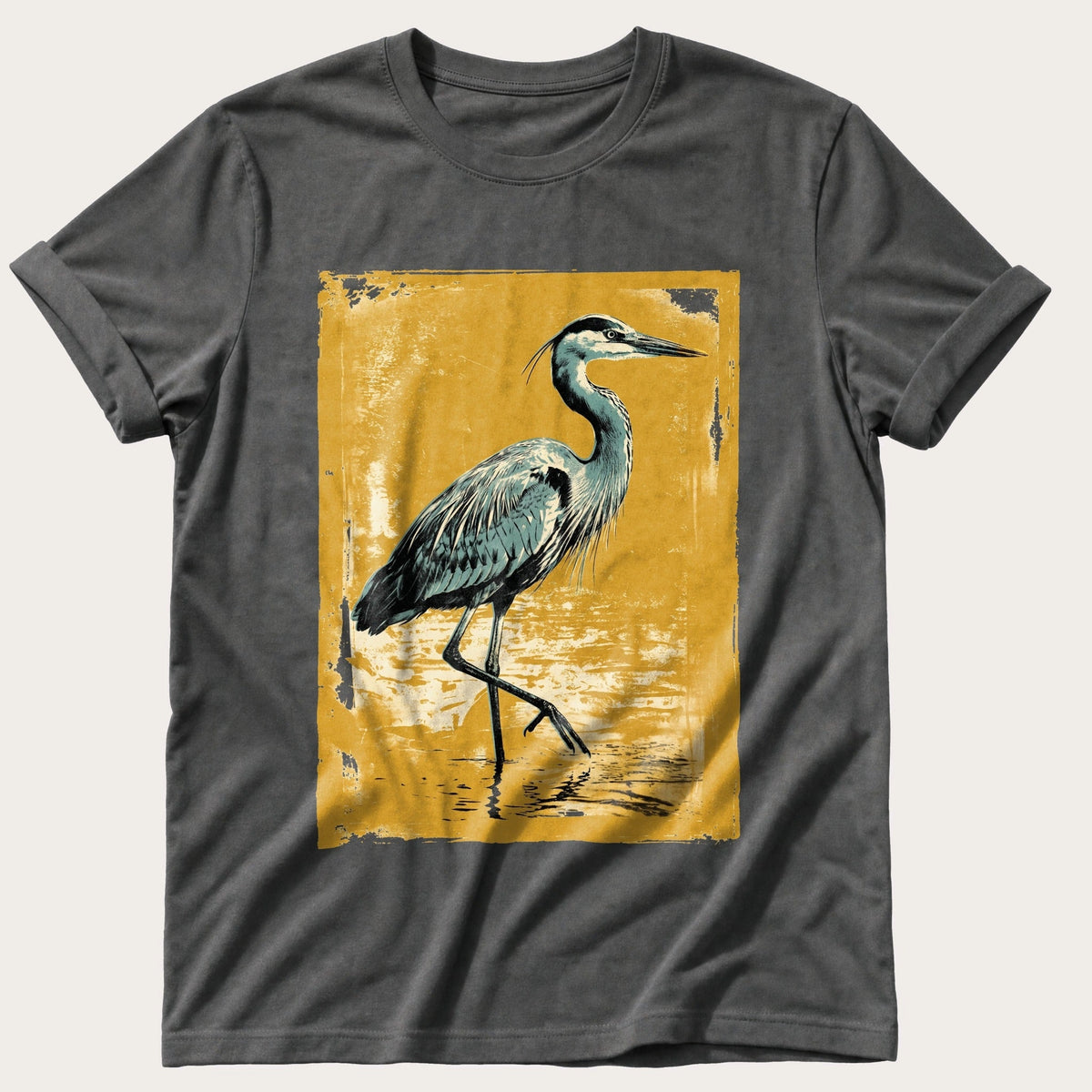 Heron Mid-Step — Pepper Comfort Colors tee