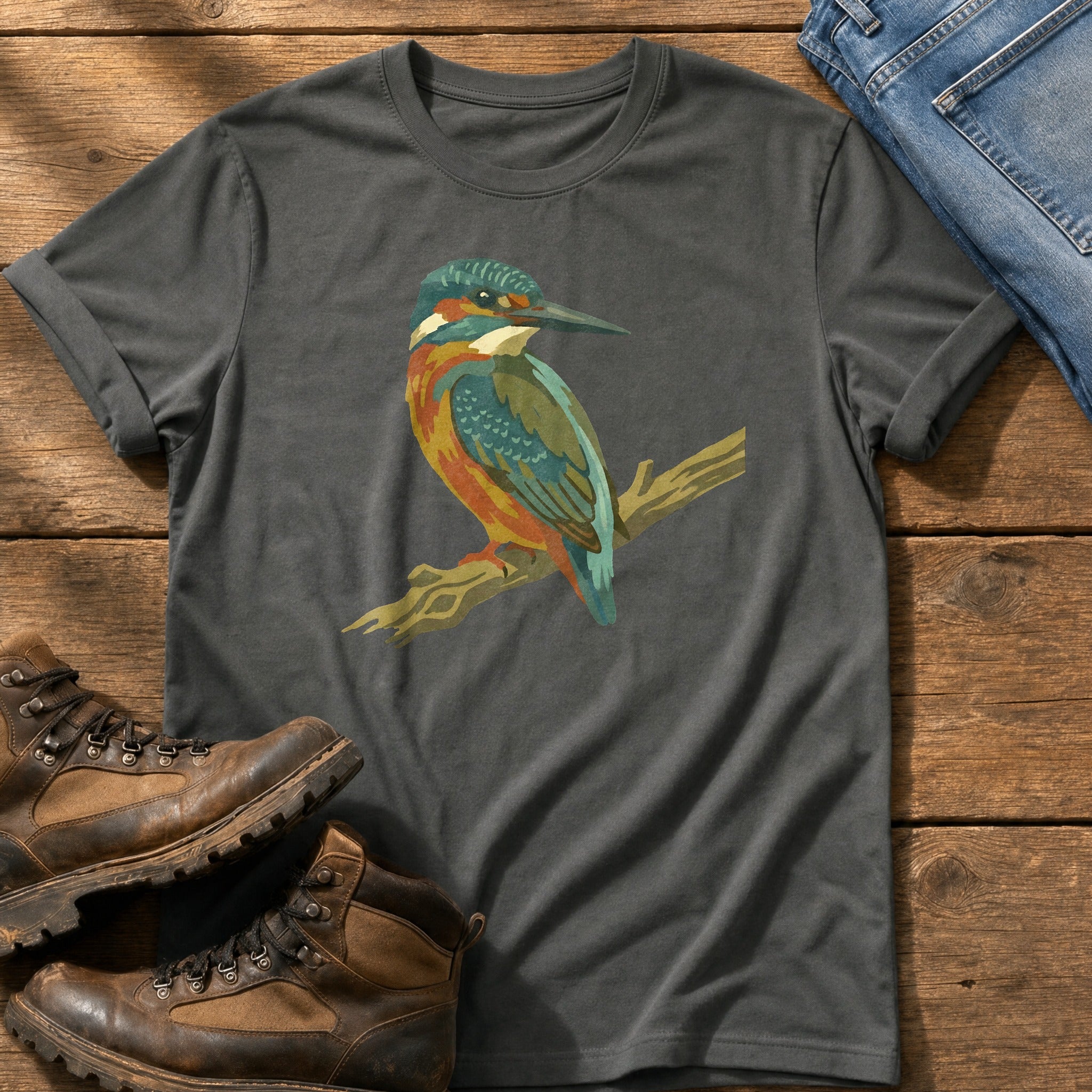 King Fisher 44 — Pepper Comfort Colors tee