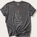 One Line Dove Tree — Pepper Comfort Colors tee