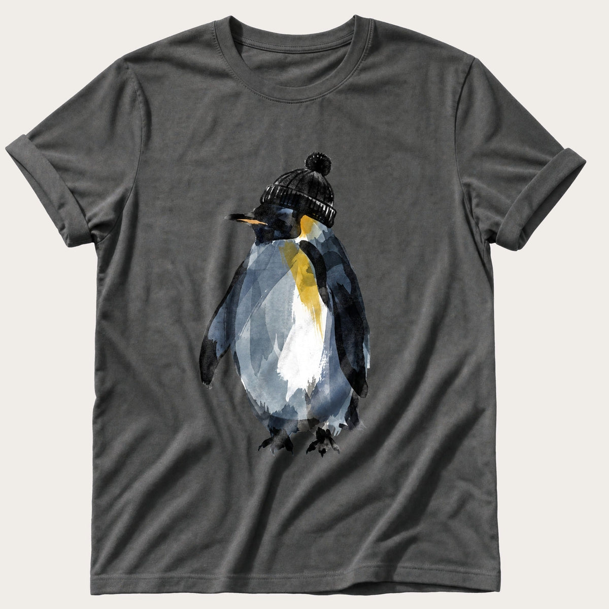 Penguin In A Bobble Hat — Pepper Comfort Colors tee