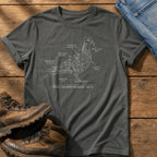 Pigeon Blueprint — Pepper Comfort Colors tee