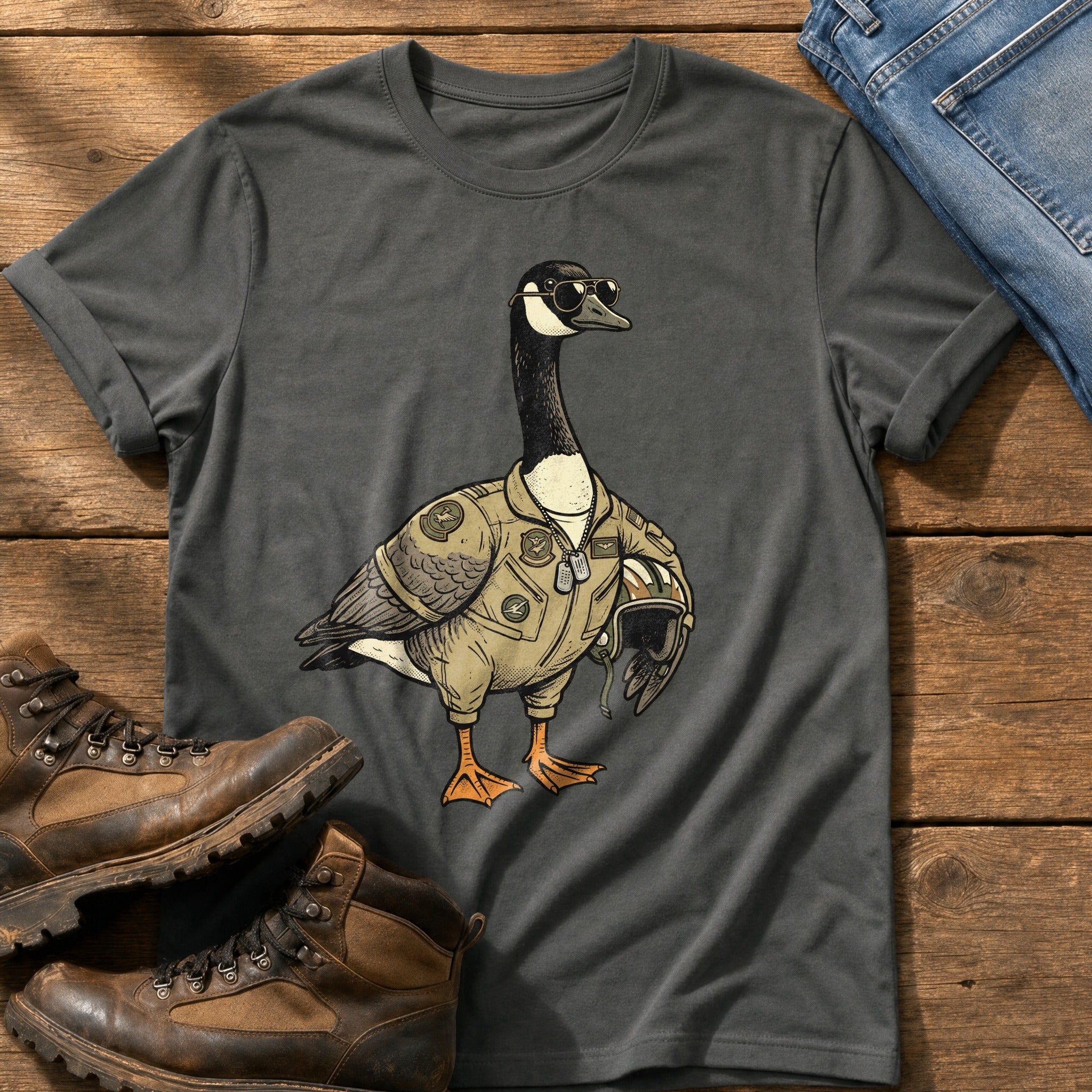 Pilot Goose — Pepper Comfort Colors tee