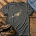 Posh Pheasant 1 — Pepper Comfort Colors tee